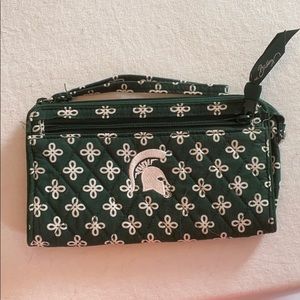Vera Bradley MSU wristlet